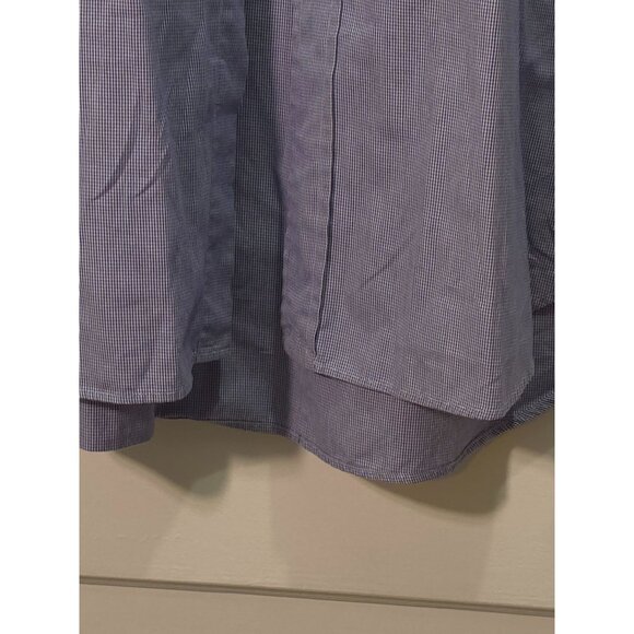 Ralph Lauren Golf Tilden Men's Shirt L Blue Check Button-Down Short Sleeve - Picture 4 of 5